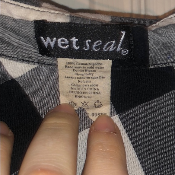 Wet Seal Black and White Checkered Dress - Picture 3 of 3